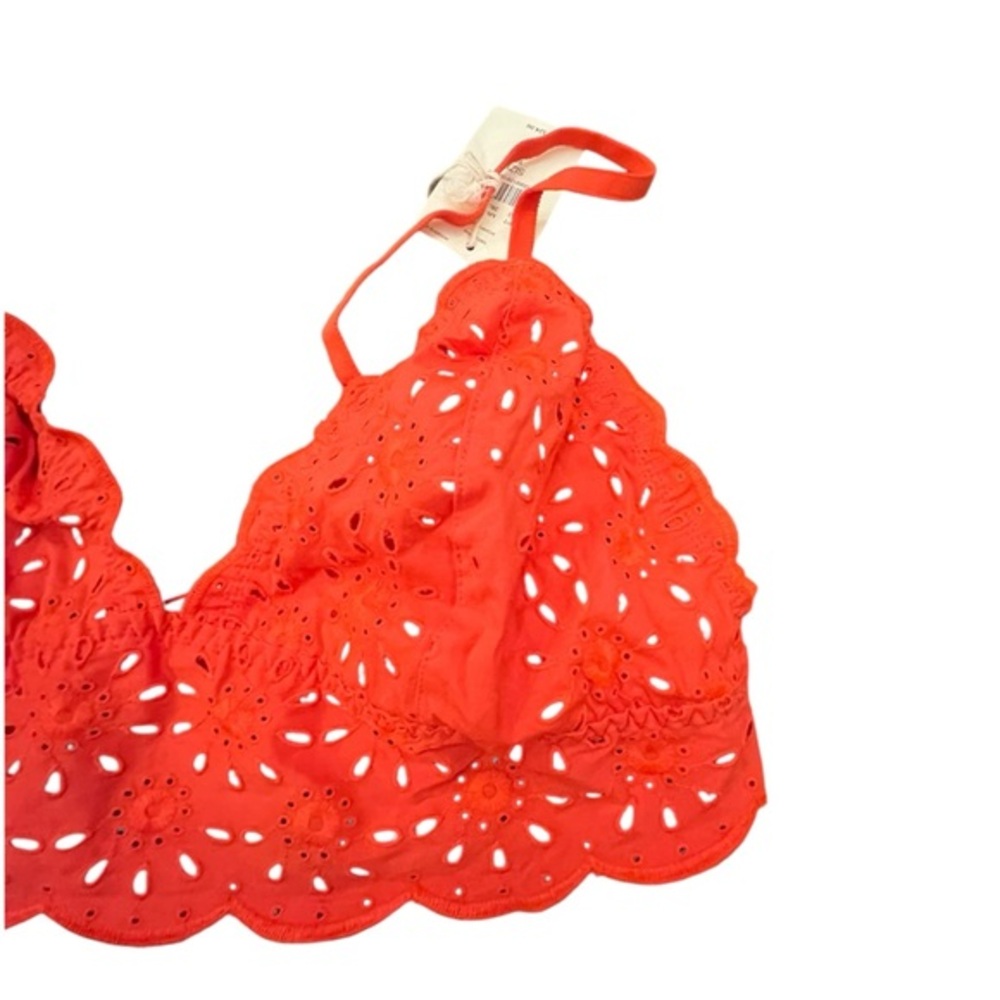 Jasmine + Ginger Eyelet Bralette Size XL Poppy Red NWT Lingerie‎ Intimate - Picture 3 of 9